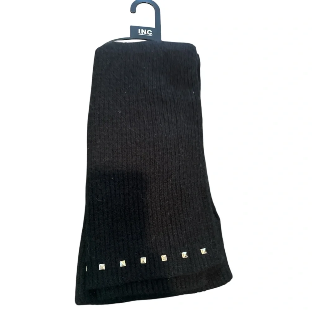 NWT INC International Concepts Women’s Stud Trim Black Convertible‎ Wrap Scarf